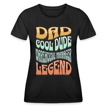 Dad Camp Manager - Women's Functional T-Shirt - black - Front - AI Model Female 172 light (172cm)