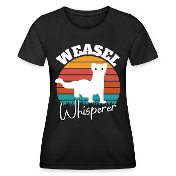 Weasel Whisperer - Women's Functional T-Shirt - black - Front - AI Model Female 172 light (172cm)