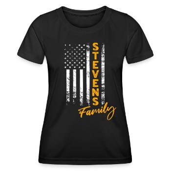 Stevens USA - Frauen Funktions-T-Shirt - Schwarz - Vorne - AI Model Female 172 light (172cm)