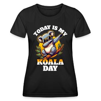 Koala Sayings - Women's Functional T-Shirt - black - Front - AI Model Female 172 light (172cm)