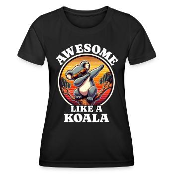 Koala - Women's Functional T-Shirt - black - Front - AI Model Female 172 light (172cm)