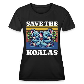 Save Koala - Women's Functional T-Shirt - black - Front - AI Model Female 172 light (172cm)