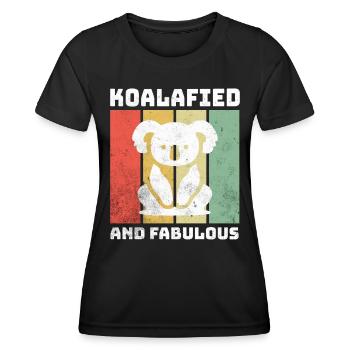 Koala Sayings - Women's Functional T-Shirt - black - Front - AI Model Female 172 light (172cm)