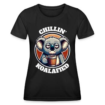 Koala Sayings - Women's Functional T-Shirt - black - Front - AI Model Female 172 light (172cm)