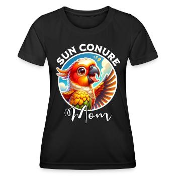 Sun Conure Mom - Frauen Funktions-T-Shirt - Schwarz - Vorne - AI Model Female 172 light (172cm)