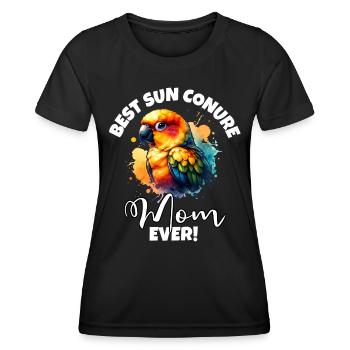 Best Sun Conure Mom - Women's Functional T-Shirt - black - Front - AI Model Female 172 light (172cm)