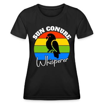 Sun Parakeet Whisperer - Women's Functional T-Shirt - black - Front - AI Model Female 172 light (172cm)
