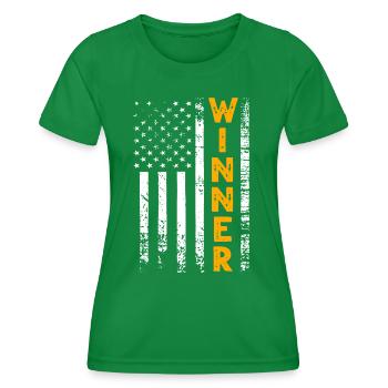 Gewinner Winner - Frauen Funktions-T-Shirt - Kelly Green - Vorne - AI Model Female 172 dark (172cm)
