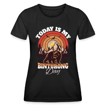 Marderbär Sayings - Women's Functional T-Shirt - black - Front - AI Model Female 172 light (172cm)