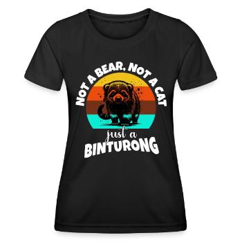 Marderbär Sayings - Women's Functional T-Shirt - black - Front - AI Model Female 172 light (172cm)