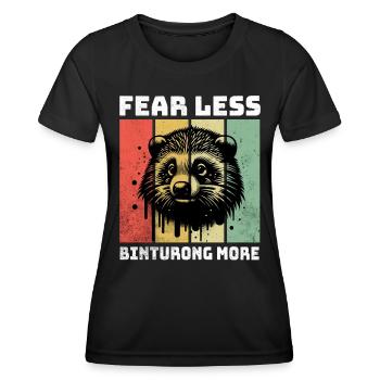 Marderbär Sayings - Women's Functional T-Shirt - black - Front - AI Model Female 172 light (172cm)