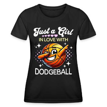 Dodgeball Filles - T-shirt sport Femme - noir - Devant - AI Model Female 172 light (172cm)