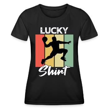 Dodgeball Player - Women's Functional T-Shirt - black - Front - AI Model Female 172 light (172cm)
