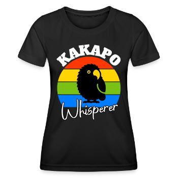 Night Parrot Whisperer - Women's Functional T-Shirt - black - Front - AI Model Female 172 light (172cm)