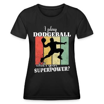 Dodgeball - Women's Functional T-Shirt - black - Front - AI Model Female 172 light (172cm)