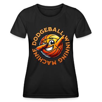 Dodgeball Winner - Women's Functional T-Shirt - black - Front - AI Model Female 172 light (172cm)