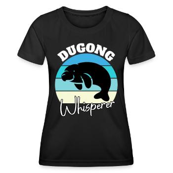 Manatee Whisperer - Women's Functional T-Shirt - black - Front - AI Model Female 172 light (172cm)