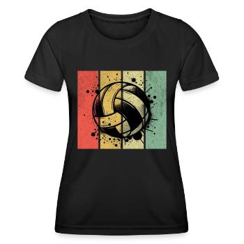 Dodgeball - Frauen Funktions-T-Shirt - Schwarz - Vorne - AI Model Female 172 light (172cm)