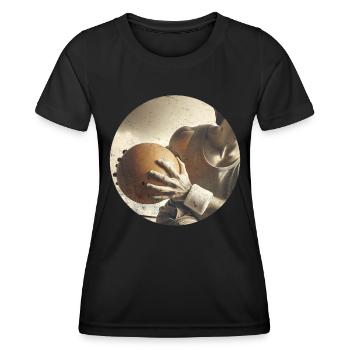 Dodgeball - Frauen Funktions-T-Shirt - Schwarz - Vorne - AI Model Female 172 light (172cm)
