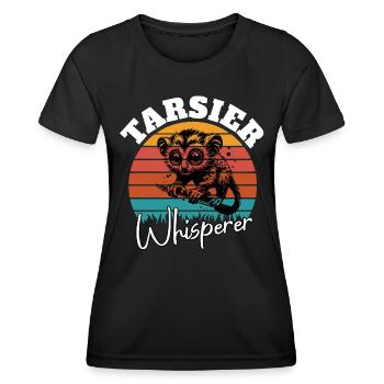 Koboldmaki Flüsterer - Frauen Funktions-T-Shirt - Schwarz - Vorne - AI Model Female 172 light (172cm)