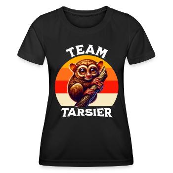Lustige Koboldmaki Sprüche - Frauen Funktions-T-Shirt - Schwarz - Vorne - AI Model Female 172 light (172cm)