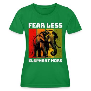 Éléphant de Sumatra Sumatra Elefant - T-shirt sport Femme - vert - Devant - AI Model Female 172 dark (172cm)