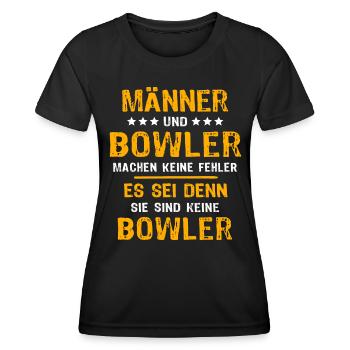 Bowler Bowling - Women's Functional T-Shirt - black - Front - AI Model Female 172 light (172cm)