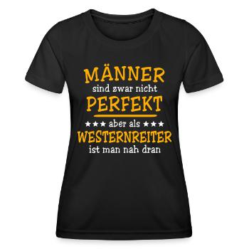 Western Riders Western Riding - Women's Functional T-Shirt - black - Front - AI Model Female 172 light (172cm)