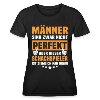 échecsDictons amusants de joueurs d’échecs - T-shirt sport Femme - noir - Devant - AI Model Female 172 light (172cm)