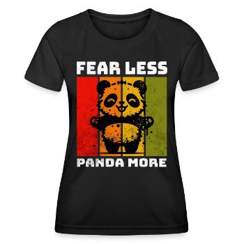 Giant Panda Panda Bear - Women's Functional T-Shirt - black - Front - AI Model Female 172 light (172cm)