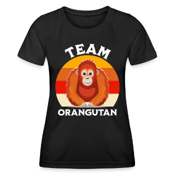 Orangutan Sayings - Women's Functional T-Shirt - black - Front - AI Model Female 172 light (172cm)