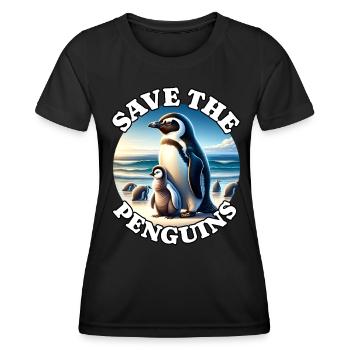 Penguin - Women's Functional T-Shirt - black - Front - AI Model Female 172 light (172cm)