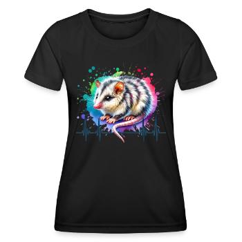Sugar gliders ECG - Women's Functional T-Shirt - black - Front - AI Model Female 172 light (172cm)