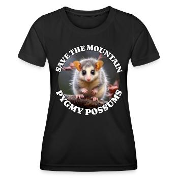 Sugar gliders - Women's Functional T-Shirt - black - Front - AI Model Female 172 light (172cm)