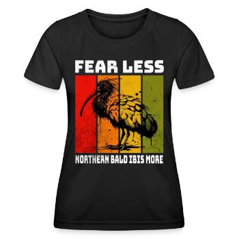 Northern Bald Ibis Waldrapp - Women's Functional T-Shirt - black - Front - AI Model Female 172 light (172cm)