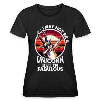Saiga Antelope Saying Saiga Antelope - Women's Functional T-Shirt - black - Front - AI Model Female 172 light (172cm)