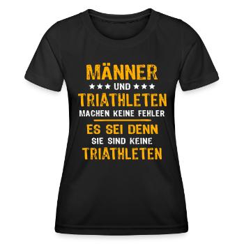 Triathlete Triathlon - Women's Functional T-Shirt - black - Front - AI Model Female 172 light (172cm)