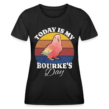 Bourkesittich Bourke's Parakeet - Frauen Funktions-T-Shirt - Schwarz - Vorne - AI Model Female 172 light (172cm)