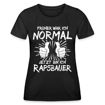 Producteur de colza - T-shirt sport Femme - noir - Devant - AI Model Female 172 light (172cm)