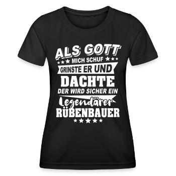 Cultivateur de betteraves - T-shirt sport Femme - noir - Devant - AI Model Female 172 light (172cm)