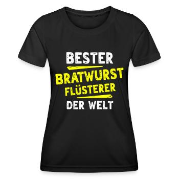 Bratwurst Gift - Women's Functional T-Shirt - black - Front - AI Model Female 172 light (172cm)