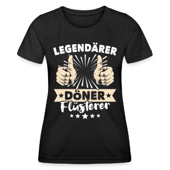 Kebab sayings - Women's Functional T-Shirt - black - Front - AI Model Female 172 light (172cm)