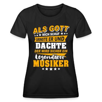 Musicians make music - Women's Functional T-Shirt - black - Front - AI Model Female 172 light (172cm)