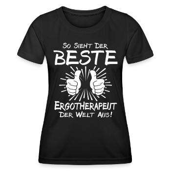 Bester Ergotherapeut - Frauen Funktions-T-Shirt - Schwarz - Vorne - AI Model Female 172 light (172cm)