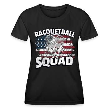 Racquetball Legend - Women's Functional T-Shirt - black - Front - AI Model Female 172 light (172cm)