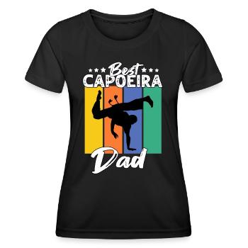 Capoeira Papa - T-shirt sport Femme - noir - Devant - AI Model Female 172 light (172cm)