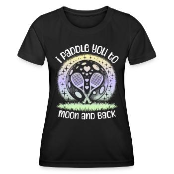 Paddleball Sayings - Women's Functional T-Shirt - black - Front - AI Model Female 172 light (172cm)