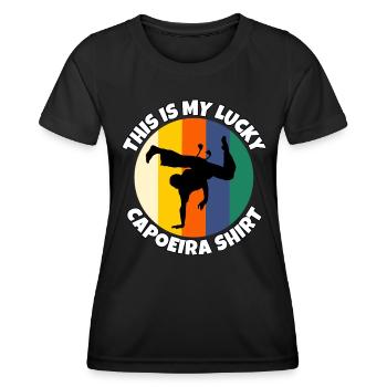 Capoeira - T-shirt sport Femme - noir - Devant - AI Model Female 172 light (172cm)