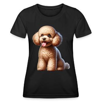 Poodle - Women's Functional T-Shirt - black - Front - AI Model Female 172 light (172cm)