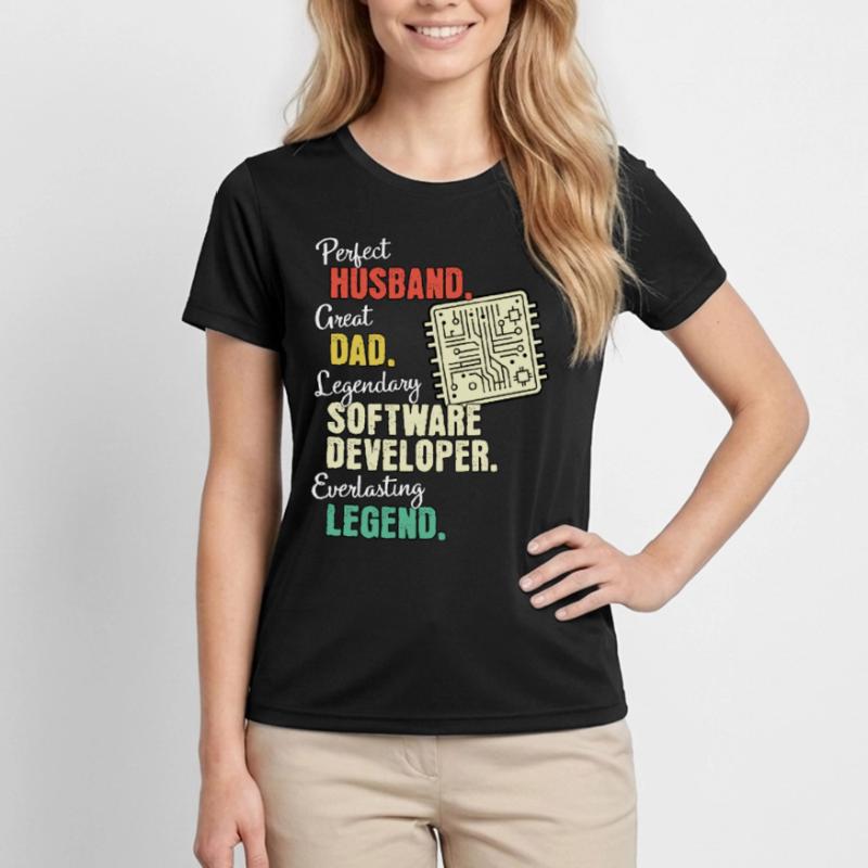 Software Developer Dad Women's Functional T-Shirt